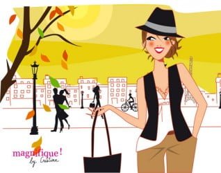 Illustration mode pour l'émission TV "Magnifique by Cristina"