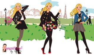 illustration de mode: la jupe patineuse