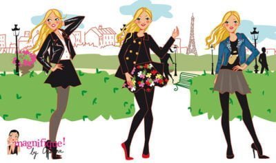 illustration de mode: la jupe patineuse