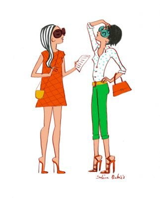 women illustrator characters