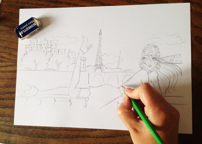 sketch-illustration étape illustration