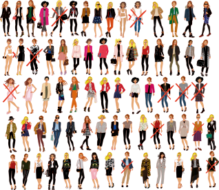 illustrateur silhouettes personnages mode