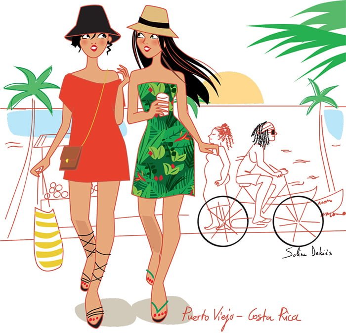 femmes en voyage par illustrateur influenceur