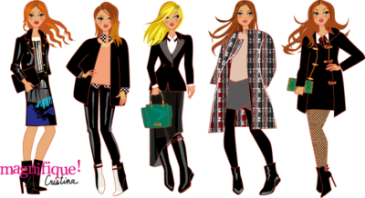 illustrations de mode hiver
