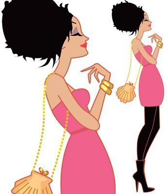 Illustration de femme pour le magazine ELLE India