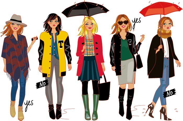 fashion sketches, female characters