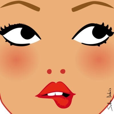 beauty illustration woman face