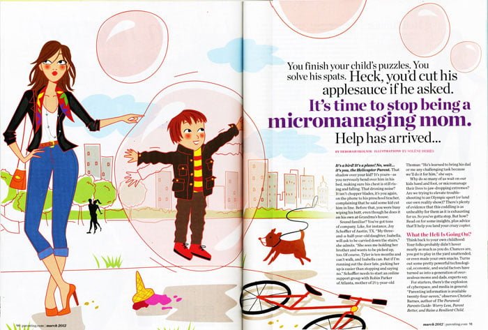 illustration éditoriale enfant famille