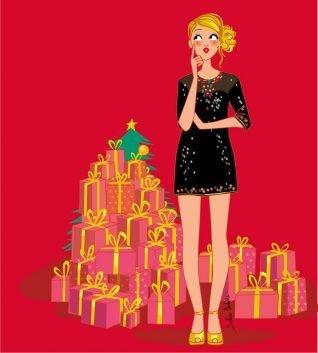 illustration noël cadeaux