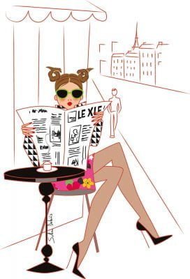 Woman newspaper