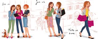 illustration femmes cuisine