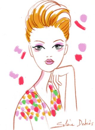 illustrateur femme portrait sanguine