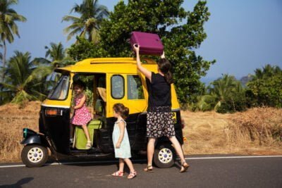influencer voyage Inde Rickshaw
