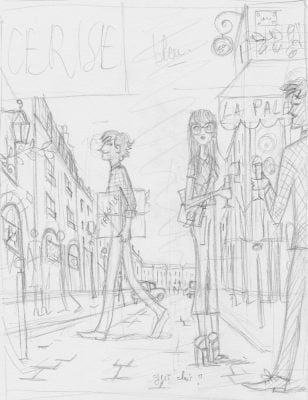croquis illustration magazine Cerise