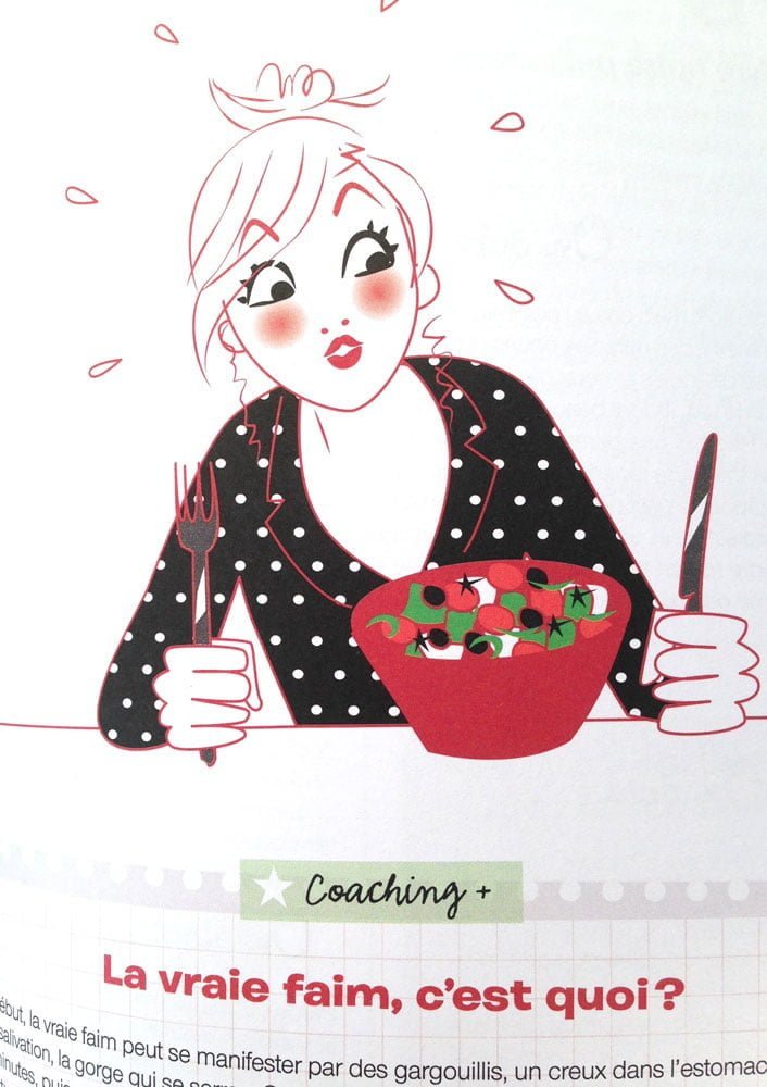 illustration for the book "C'est top pour ma ligne"