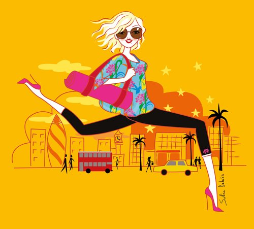 illustration femme pour livre jeunesse