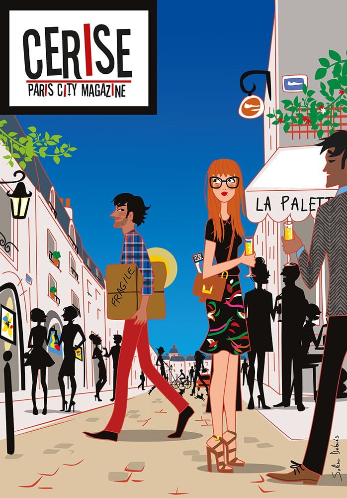 illustrateur-magazine-parisienne-cerise dessin séduction paris magazine