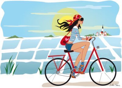 illustration Ile de Ré Vélo