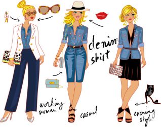 planche personnage mode femmes