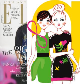 ELLE magazine illustration