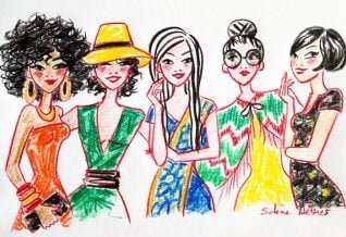 illustration for the women's day