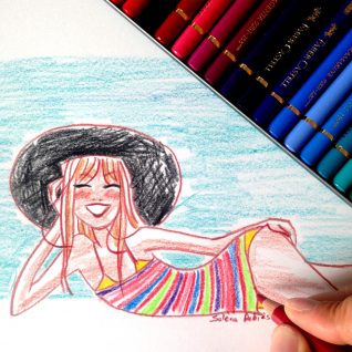 illustratrice de mode plage femme