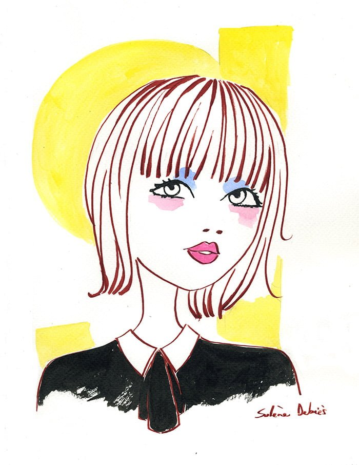 a beauty illustration for may illustrator blog