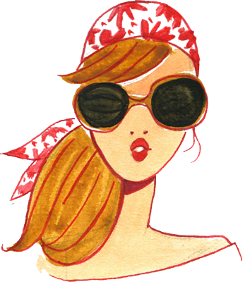 fashion illustration - a woman face