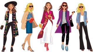 dessin personnages femmes mode