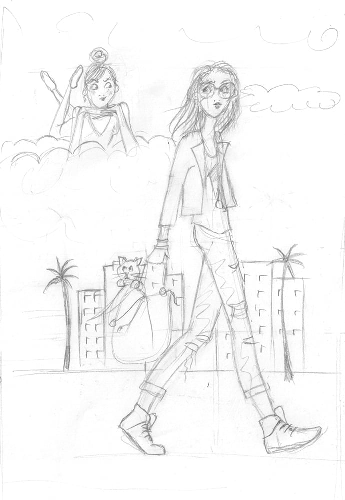 Crayonné illustration du livre