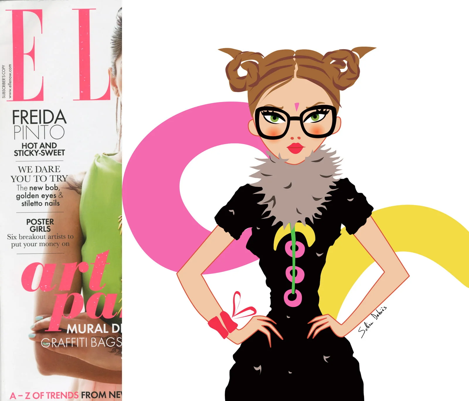 illustration ELLE magazine horoscope