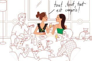 diner table amis gastronomie