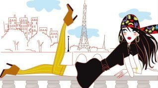 femme pont Paris