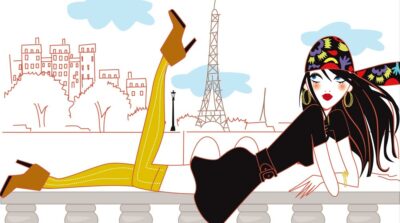 femme pont Paris