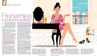 dessin presse femme Londres
