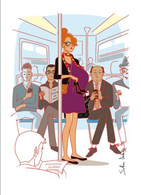 Paris metro illustrator
