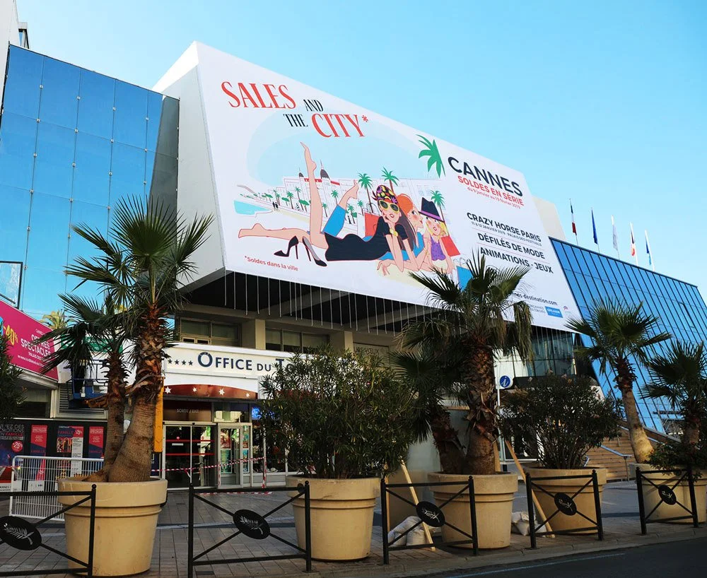 advertising illustrations Cannes French Riviera