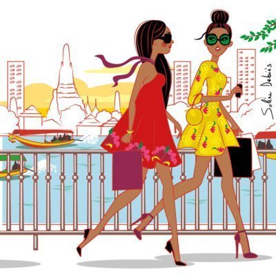 women travel fashion Bangkok Thailand