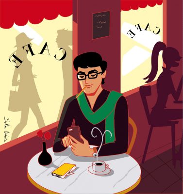 man coffee interior