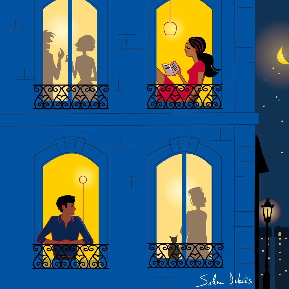 Lights city romance Paris