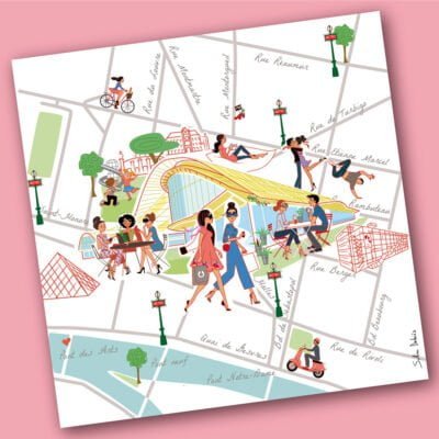 plan ville Paris illustré