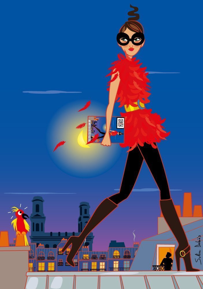 Paris roofs super hero
