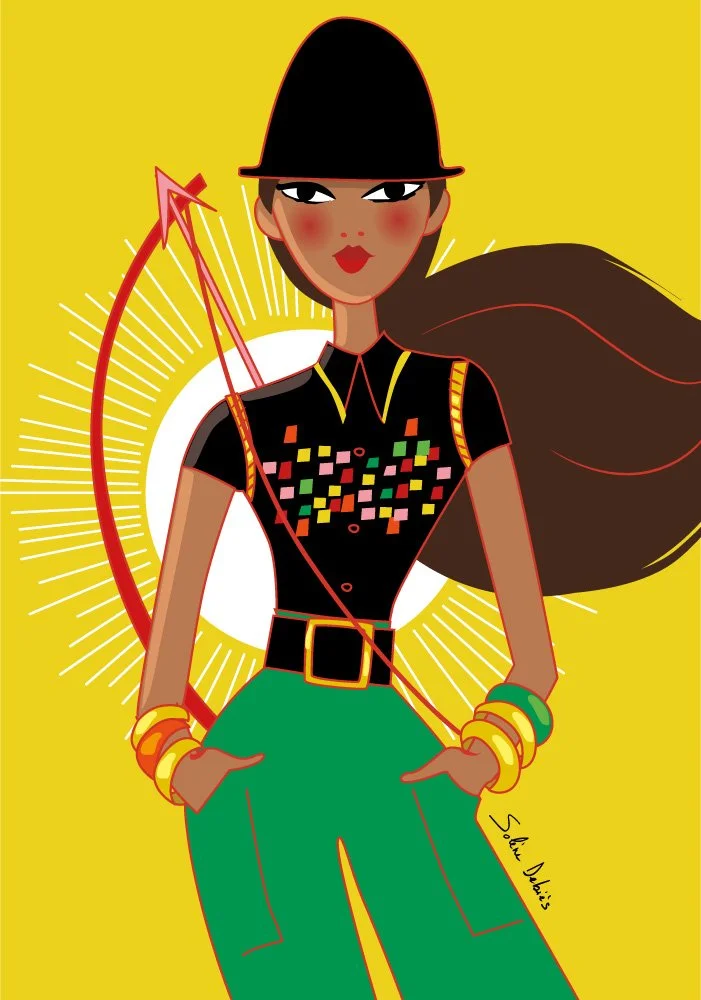 femme chasseuse arc