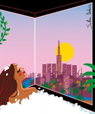 illustrateur ville Asie Saïgon