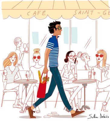 homme séduction femme humour terrasse ville