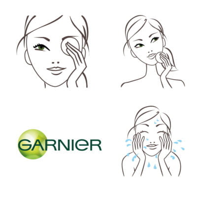 Routine de beauté pour Garnier