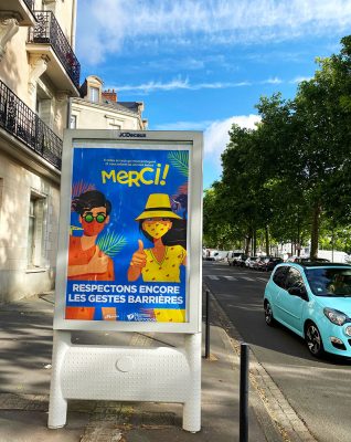 affiches ville nantes covid
