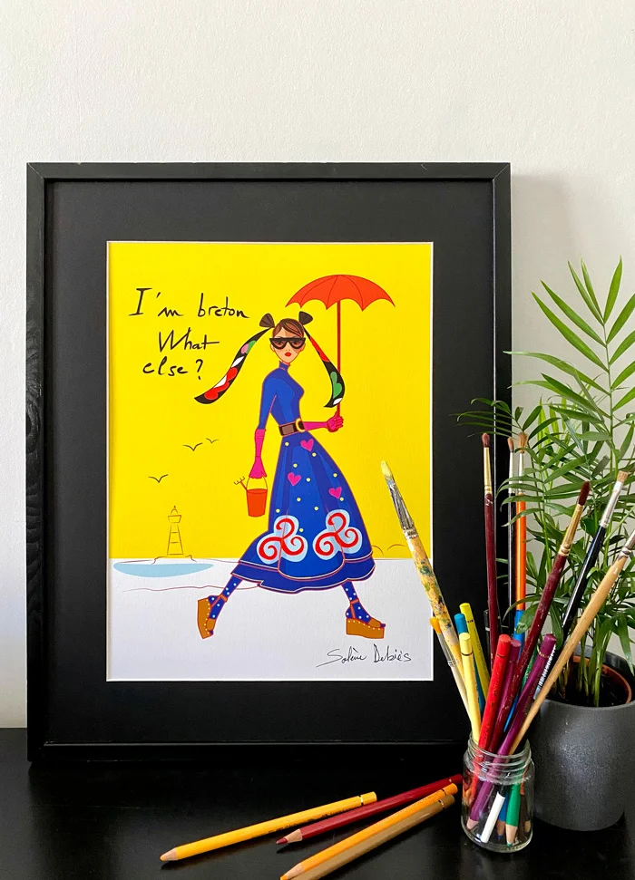 affiche bretonne graphique