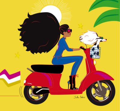 Illustration pour le magazine Version Femina astro graphique