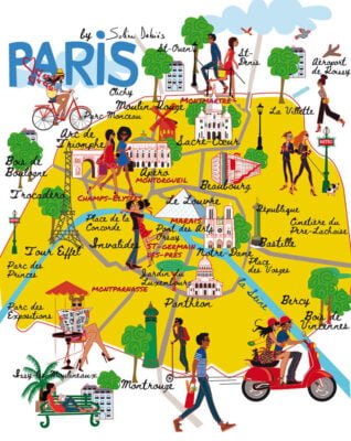 Plan illustré de Paris